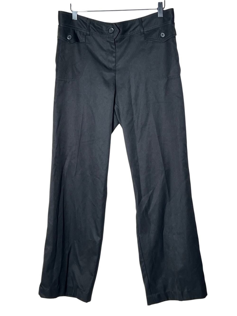 Izod Black straight leg golf pants size 10 B123